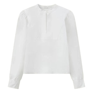 Pomandère - Cotton Poplin Blouse | White