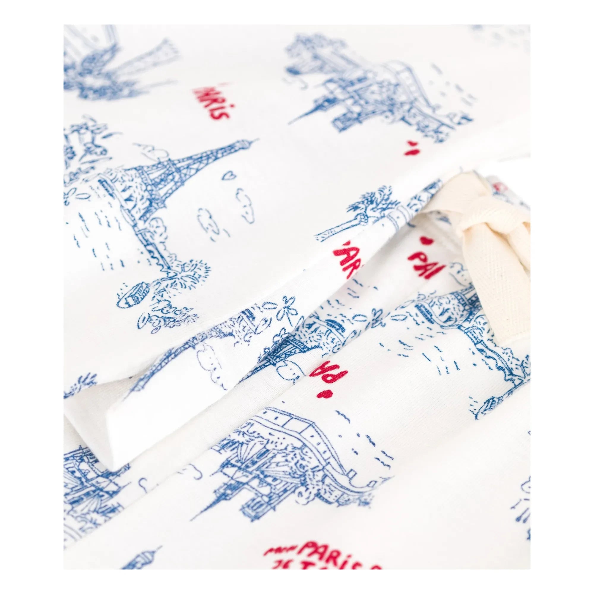 Petit Bateau - Broken Organic Cotton Pajama Shorts | Ecru
