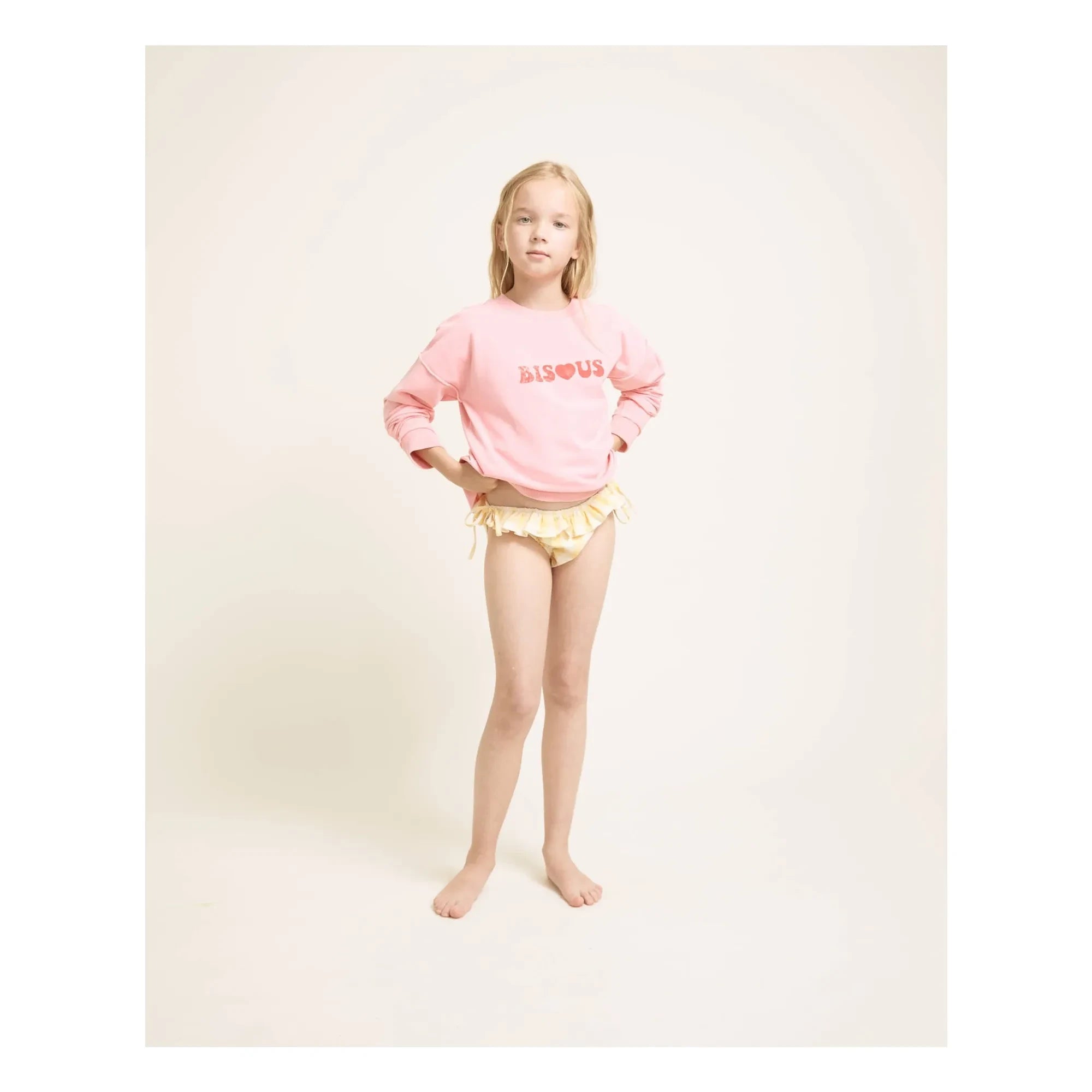 Búho - Bisous Sweatshirt Organic Cotton | Pink