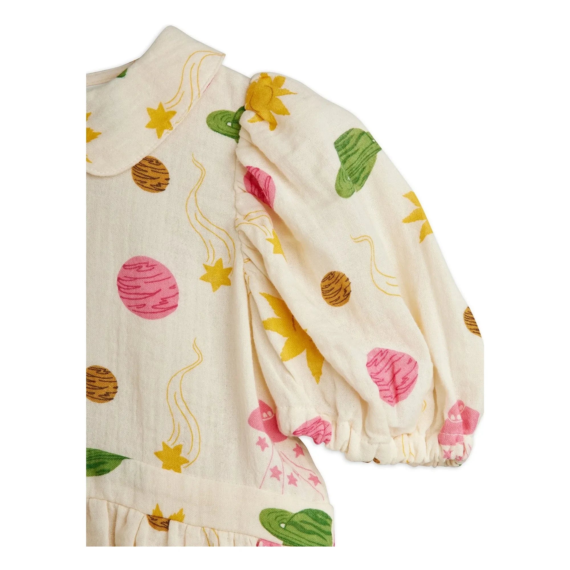 Mini Rodini - Organic cotton gauze dress | Ecru
