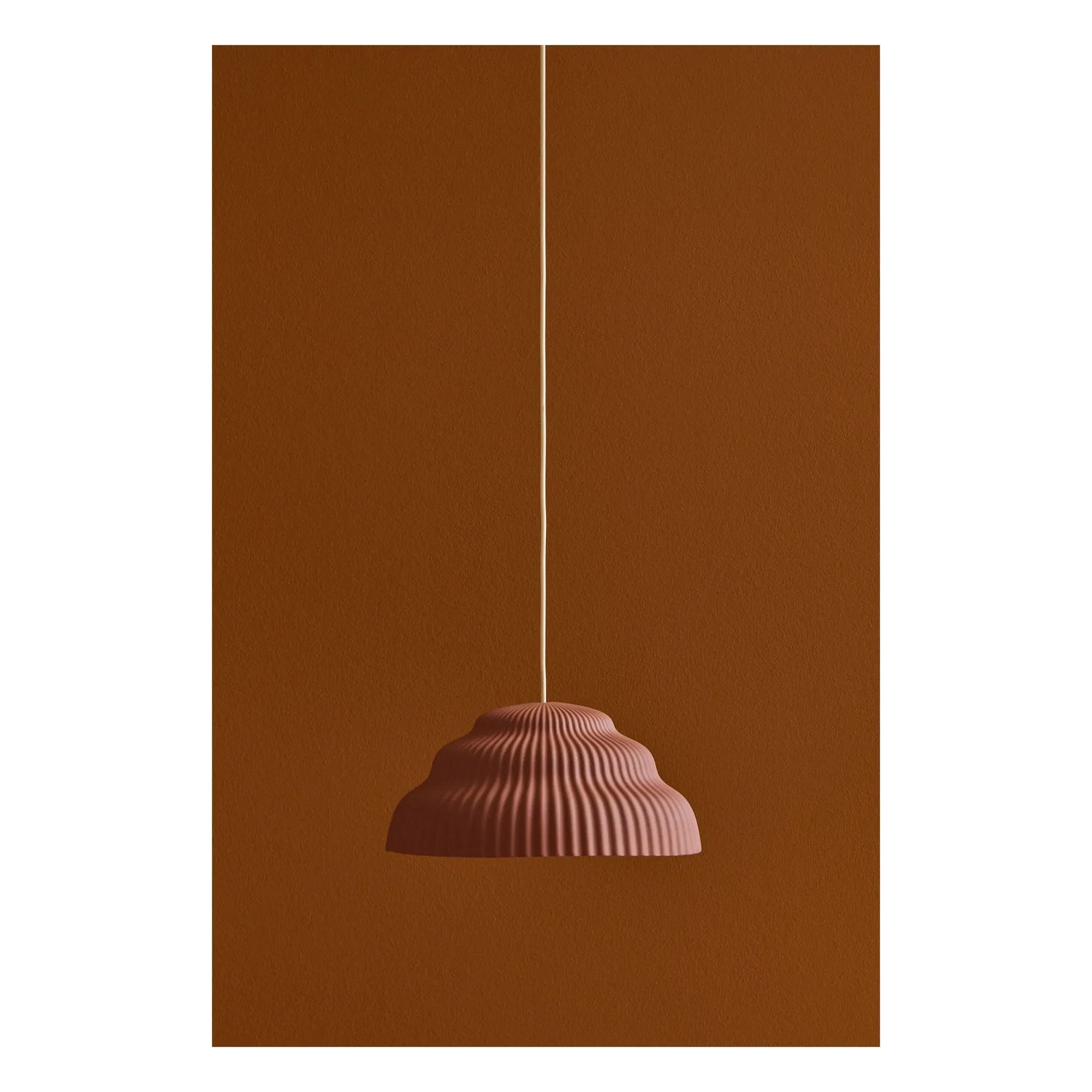 Schneid Studio - Cascading Ceramic Pendant Lamp | Rust