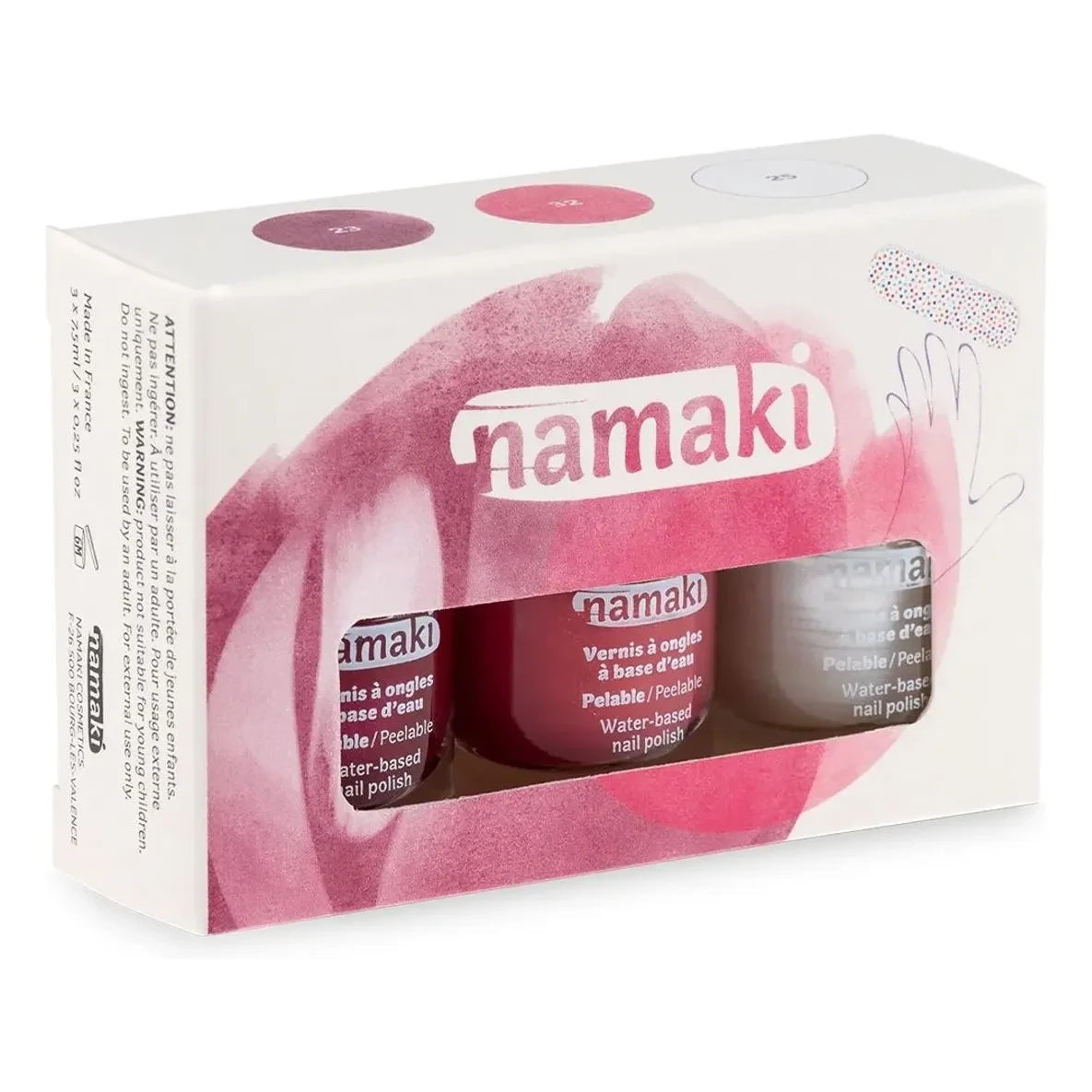 Namaki - Fruit Sherbet Nail Polish Set - 3-piece Set | Pink