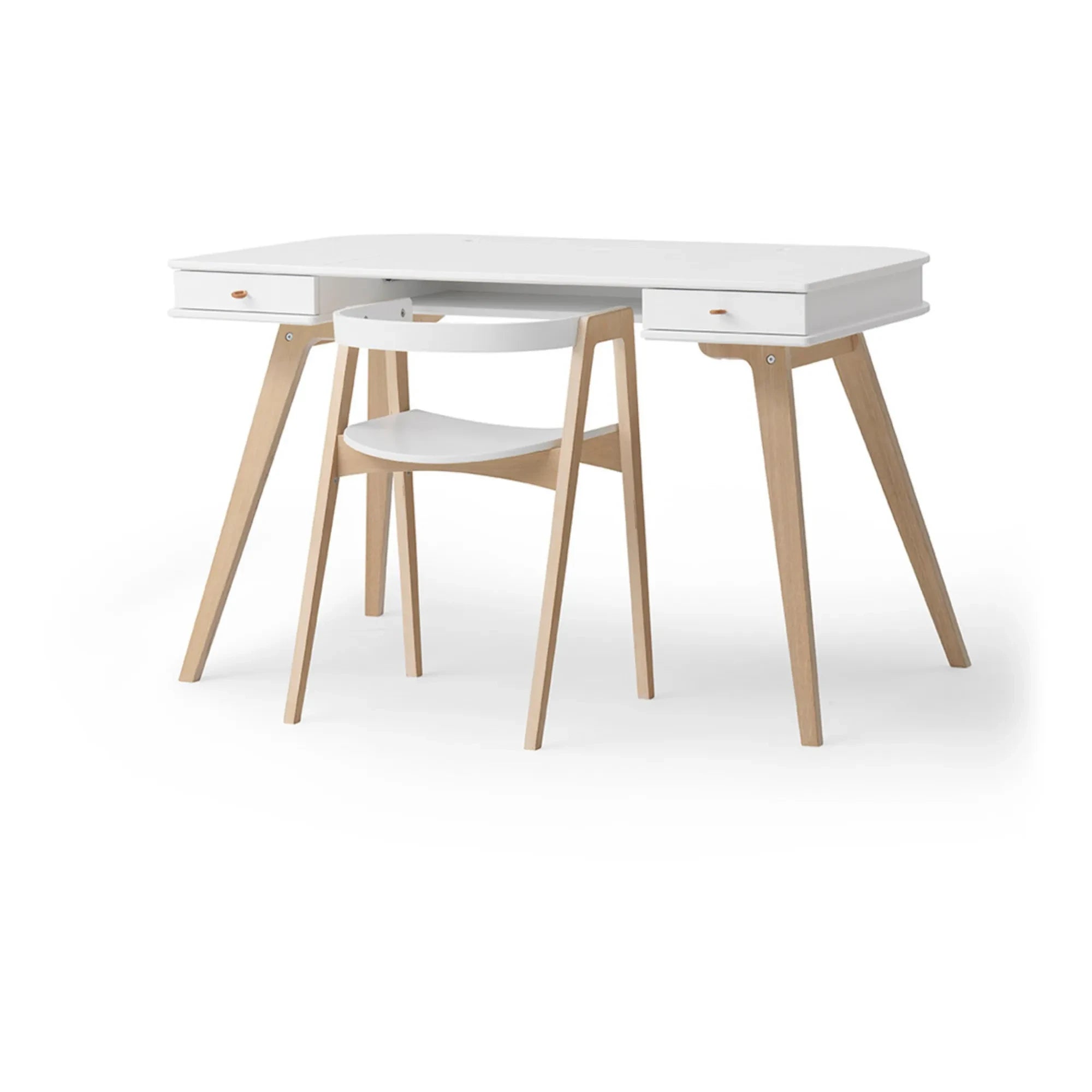 Oliver Furniture - Ahşap Masa ve Sandalye, 72 cm | Beyaz