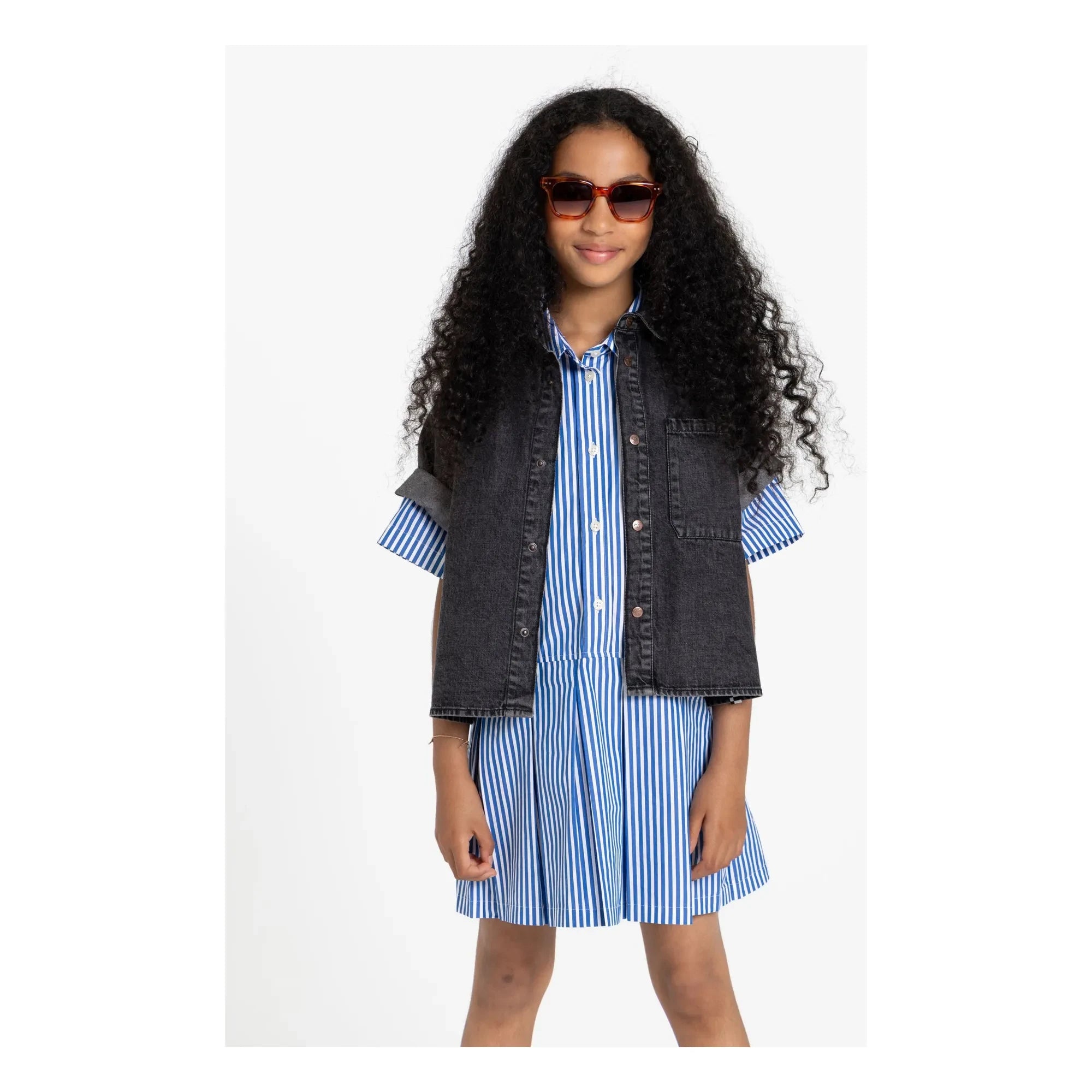 Finger in the Nose - Dakota Striped Dress | Blue