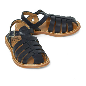 Pom d'Api - Dad Stitch Beach Sandals | Navy Blue