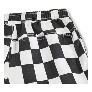 Molo - Arrow Damier Organic Cotton Shorts | Black