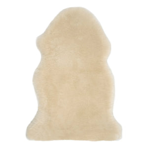 BINIBAMBA - Short Wool Sheep Skin - 98x62 cm | Milk