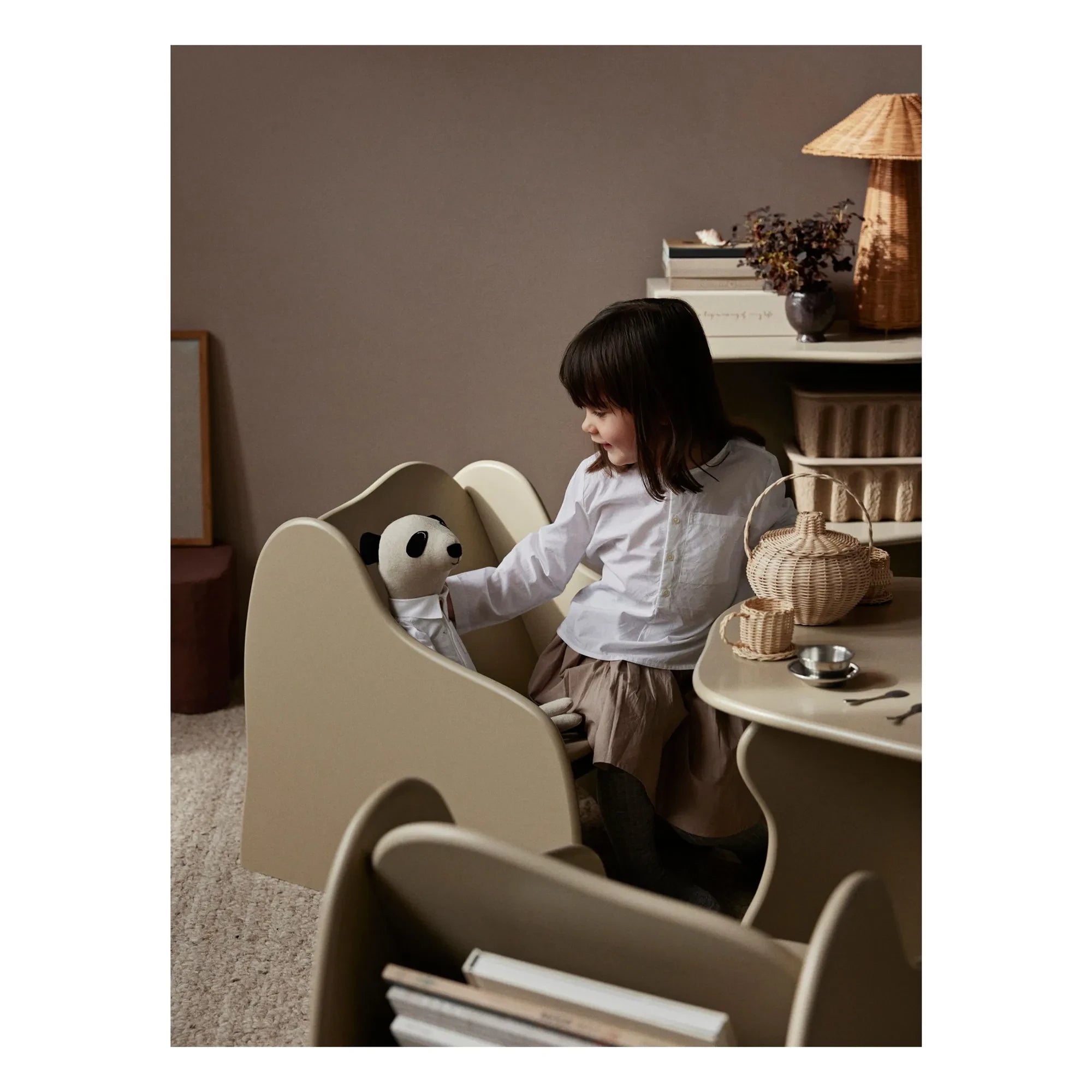 Ferm Living Kids - Rattan Tea Set | Natural