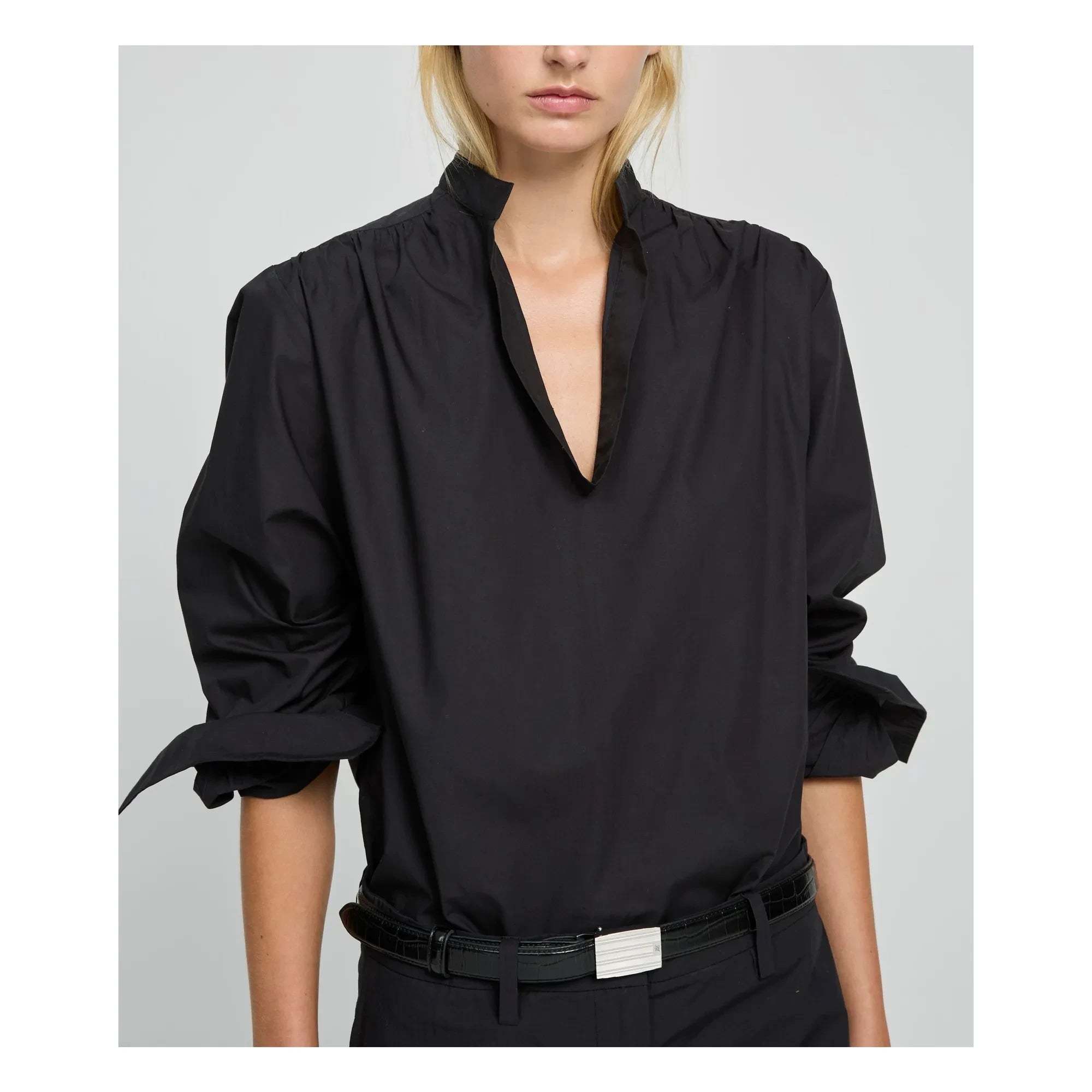 Laurence Bras - Juulivo Cotton Blouse | Black