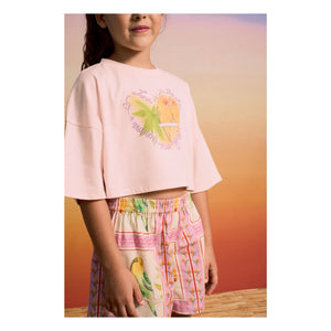 Maison Mangostan - Short Patchwork Birds | Pink