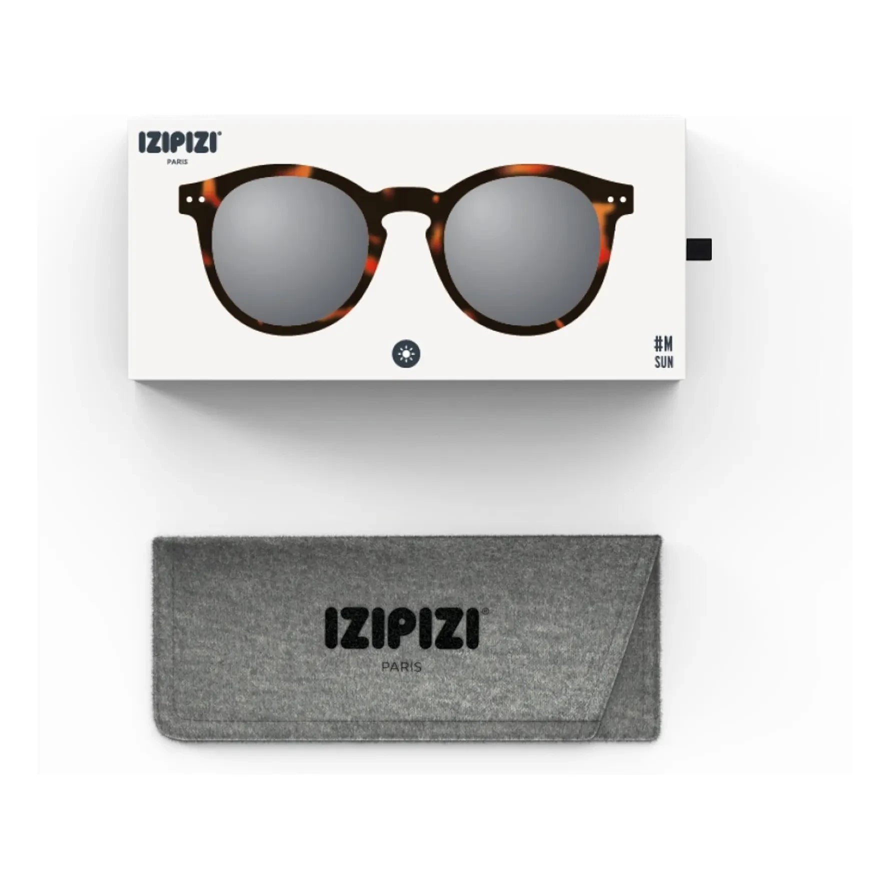 IZIPIZI - Sunglasses #M Turtle Pattern | Brown
