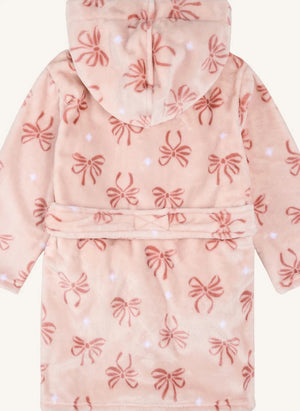 Petit Lem - Bow-Print Bathrobe | Pink