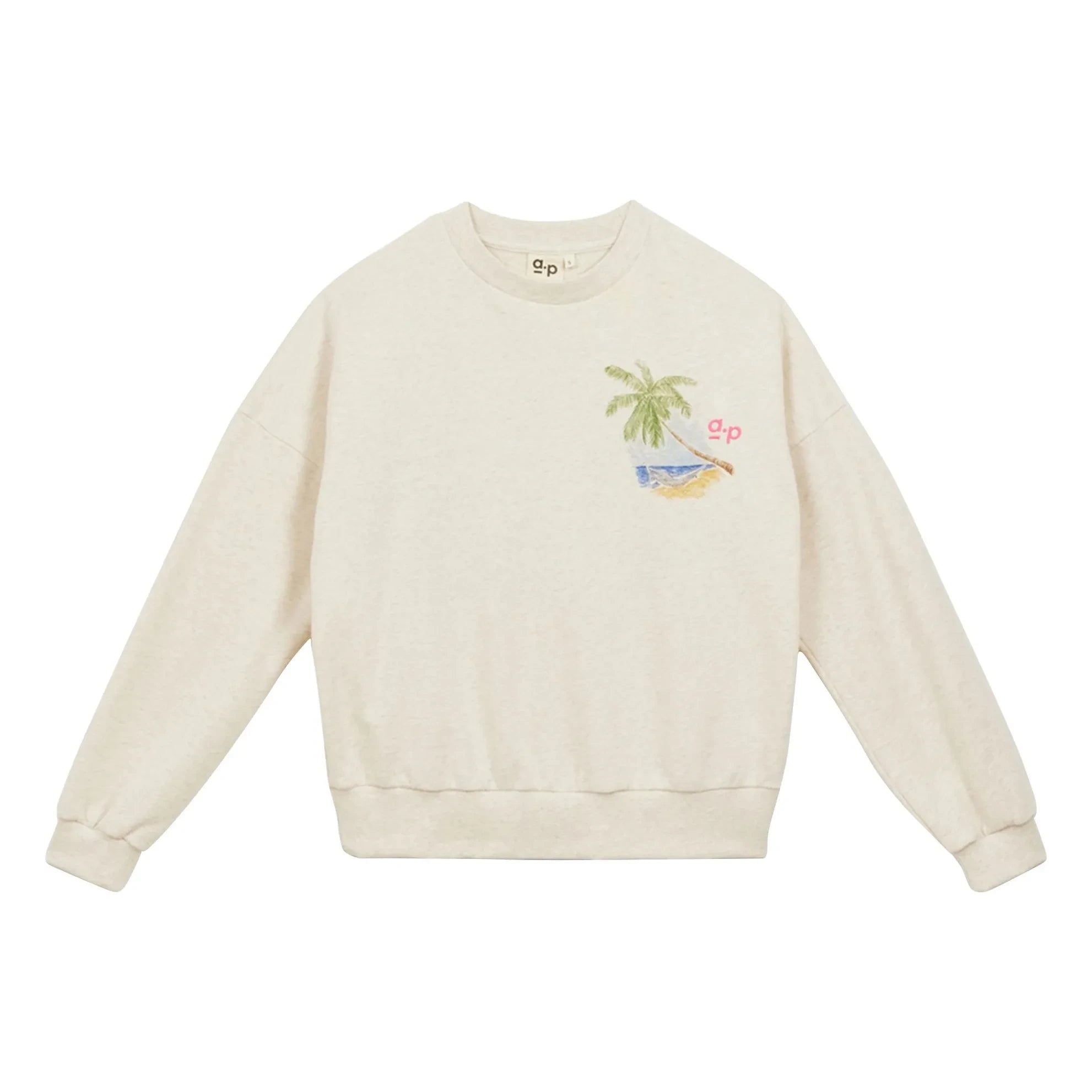 a.p - Organic Cotton Palm Sweatshirt | Sand