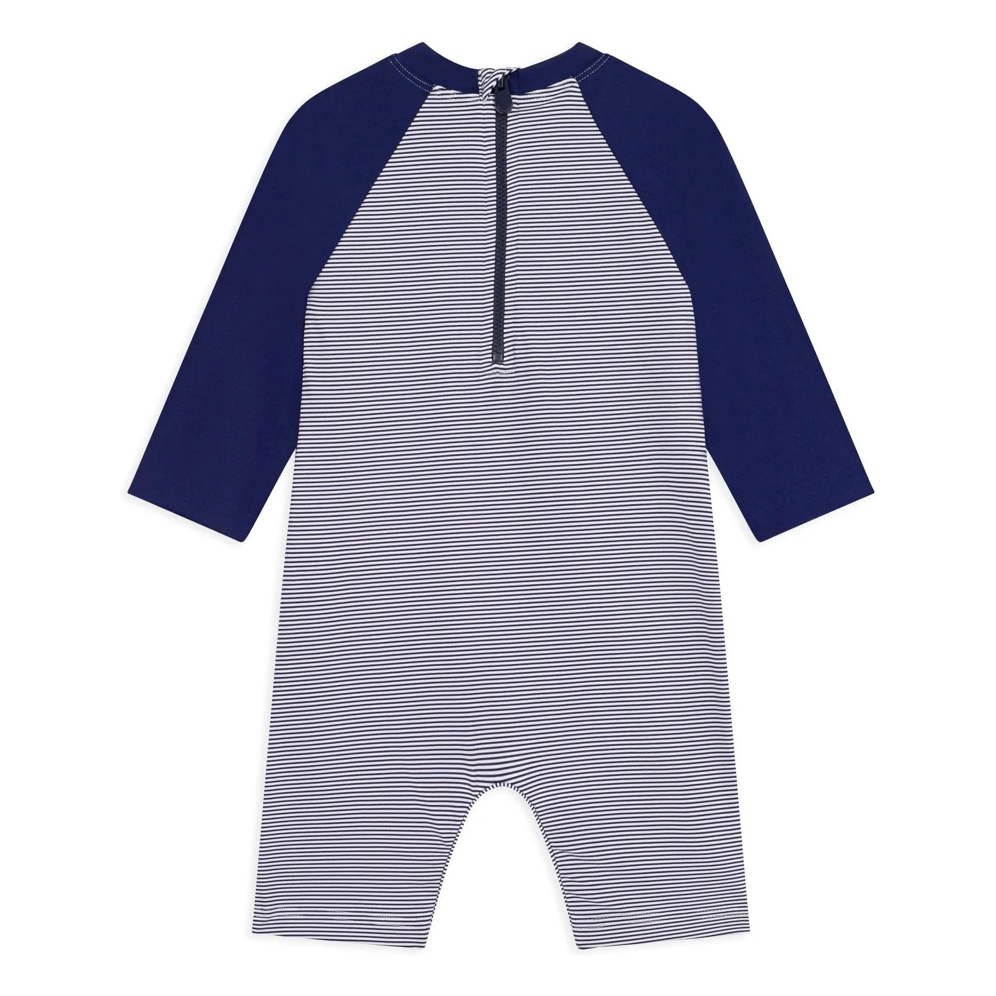 Petit Bateau - Striped UV Protective Swimsuit | Blue