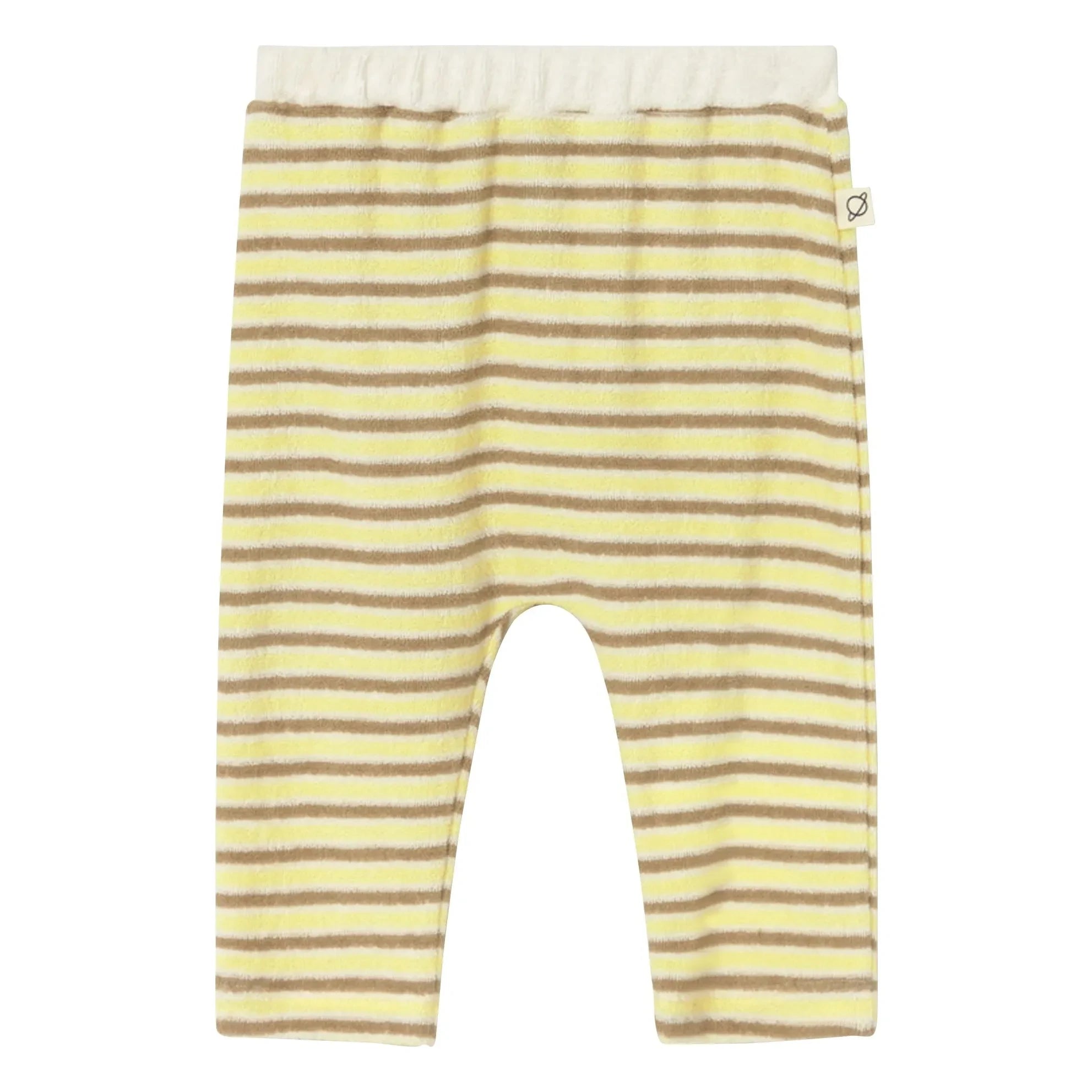 Cozmo - Jasper Striped Terry Leggings | Yellow