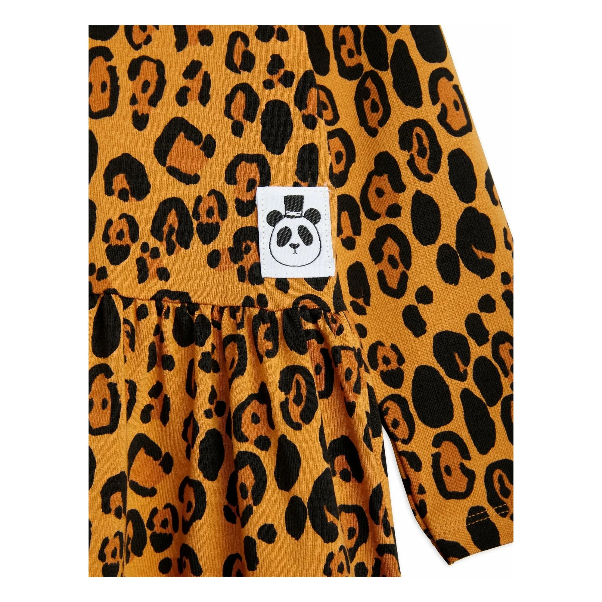 Mini Rodini - Leopar elbise | Kahverengi