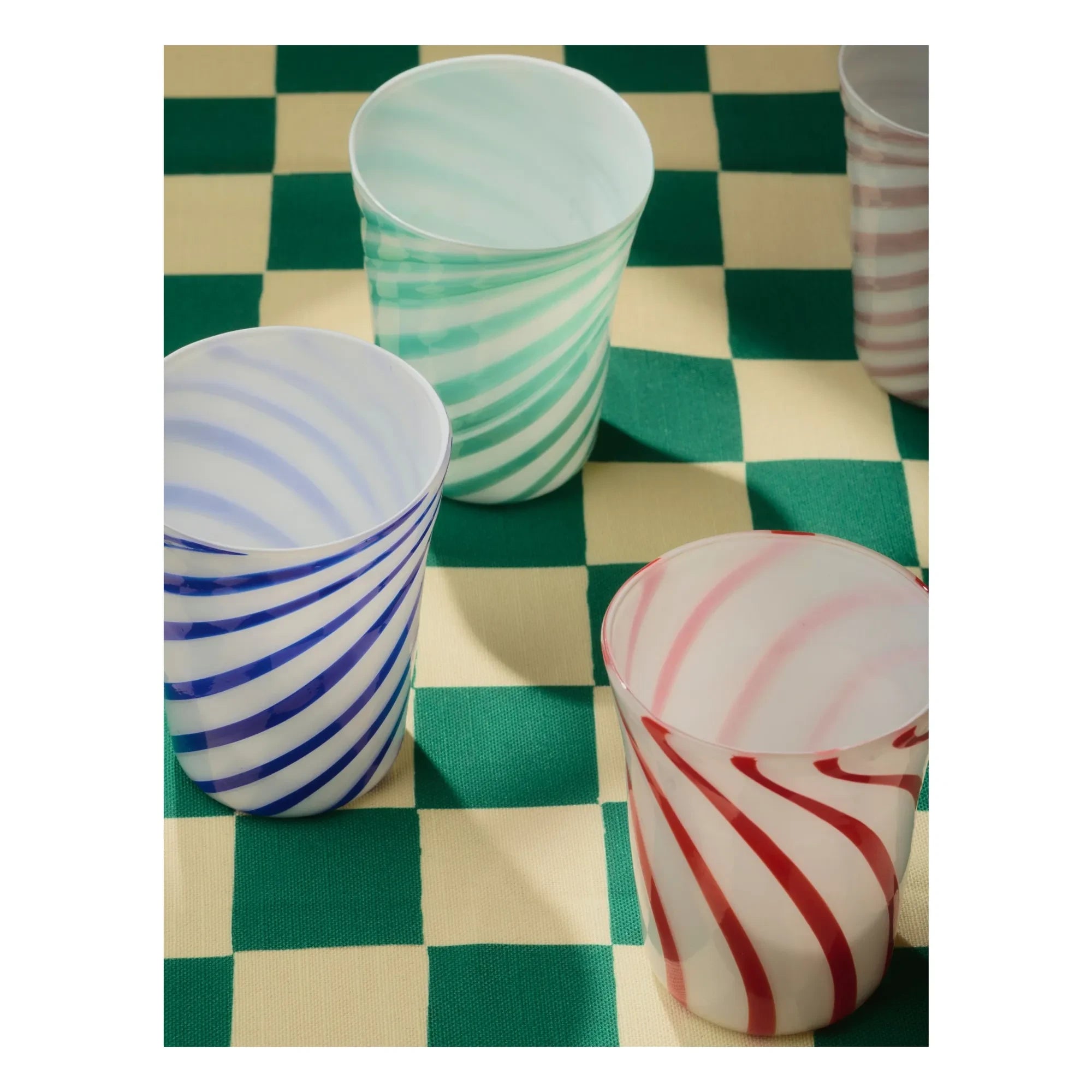 Bitossi - Bachette Verde üfleme cam bardaklar - 2'li Set | Yeşil