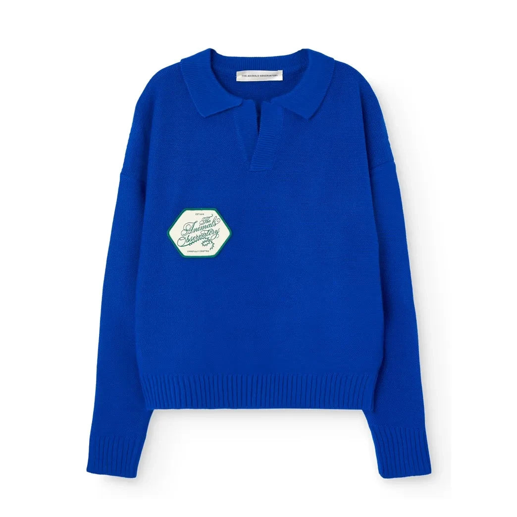 The Animals Observatory - Raven Owl Sweater | Blue