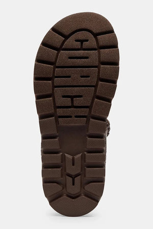 Coach Kadın Düz Taban Deri Brynn Raffia Sandal