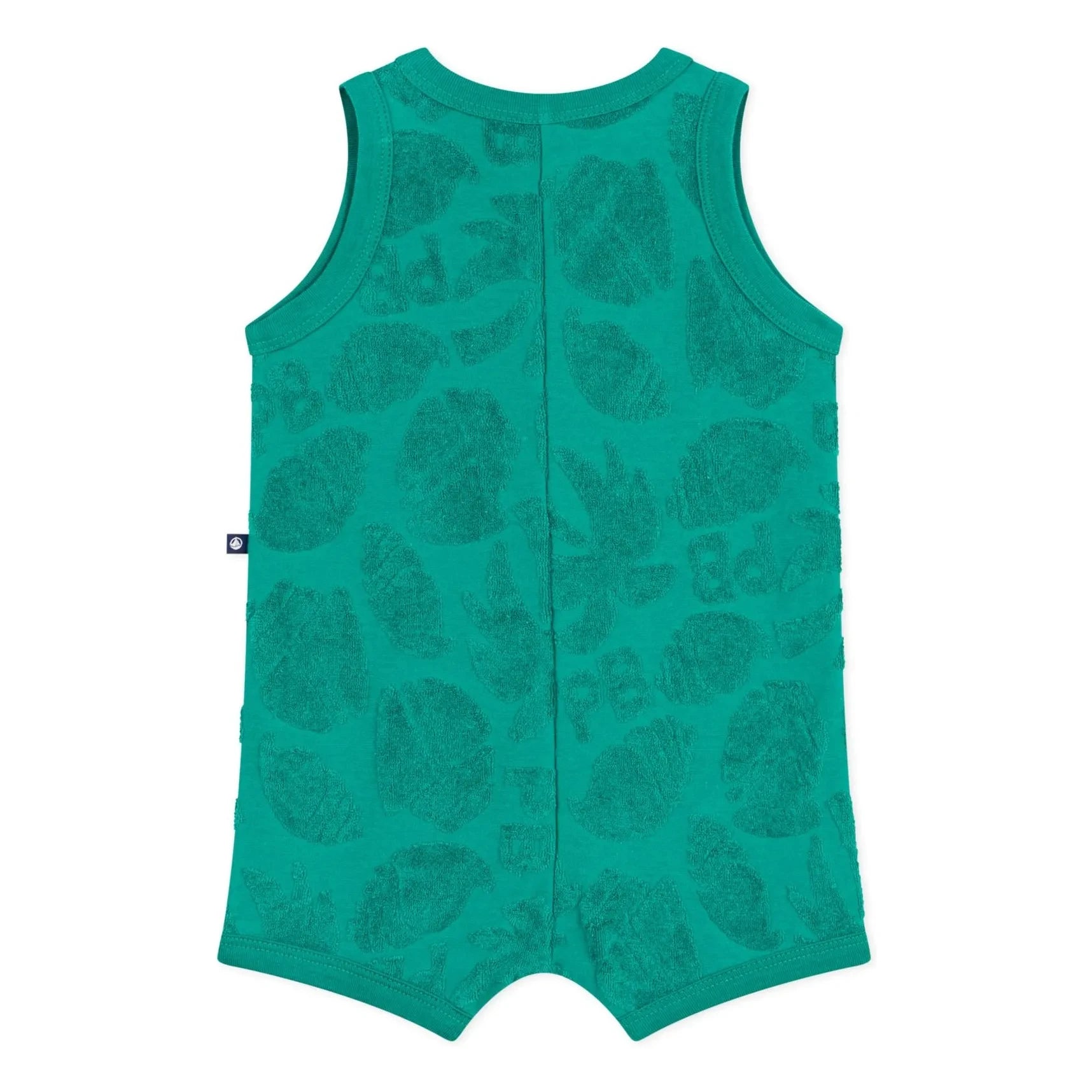 Petit Bateau - Organic Cotton Palm Towel Jumpsuit | Green