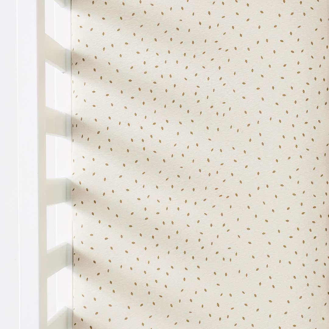 The Little Green Sheep Organic Crib Fitted Sheet - Linen Rice-Sheets- | Natural Baby Shower