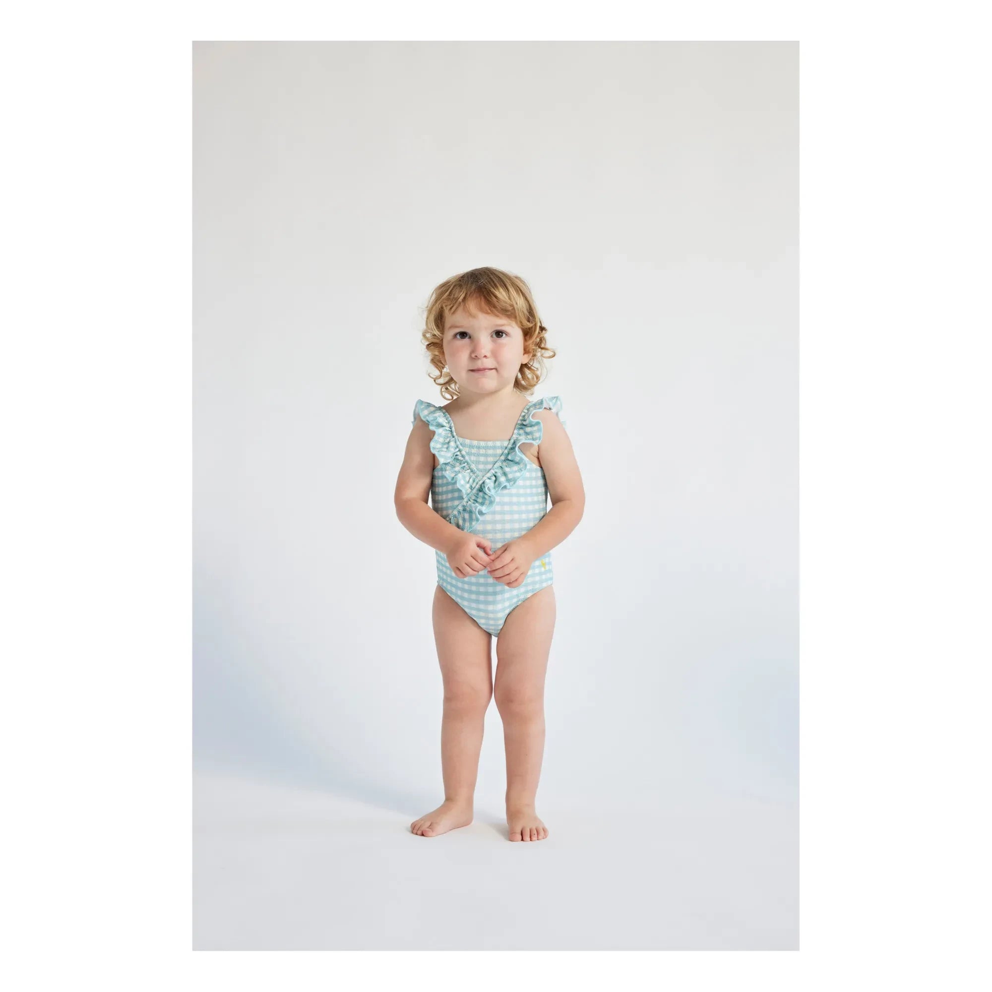 Bobo Choses - Vichy One-Piece Swimsuit | Light Blue