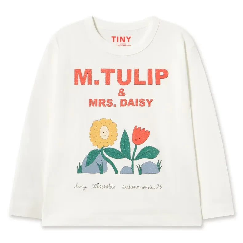 Tinycottons - M.Tulip Organic Cotton T-Shirt | White