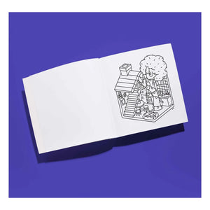 Omy - Tiny House Coloring Book | Purple