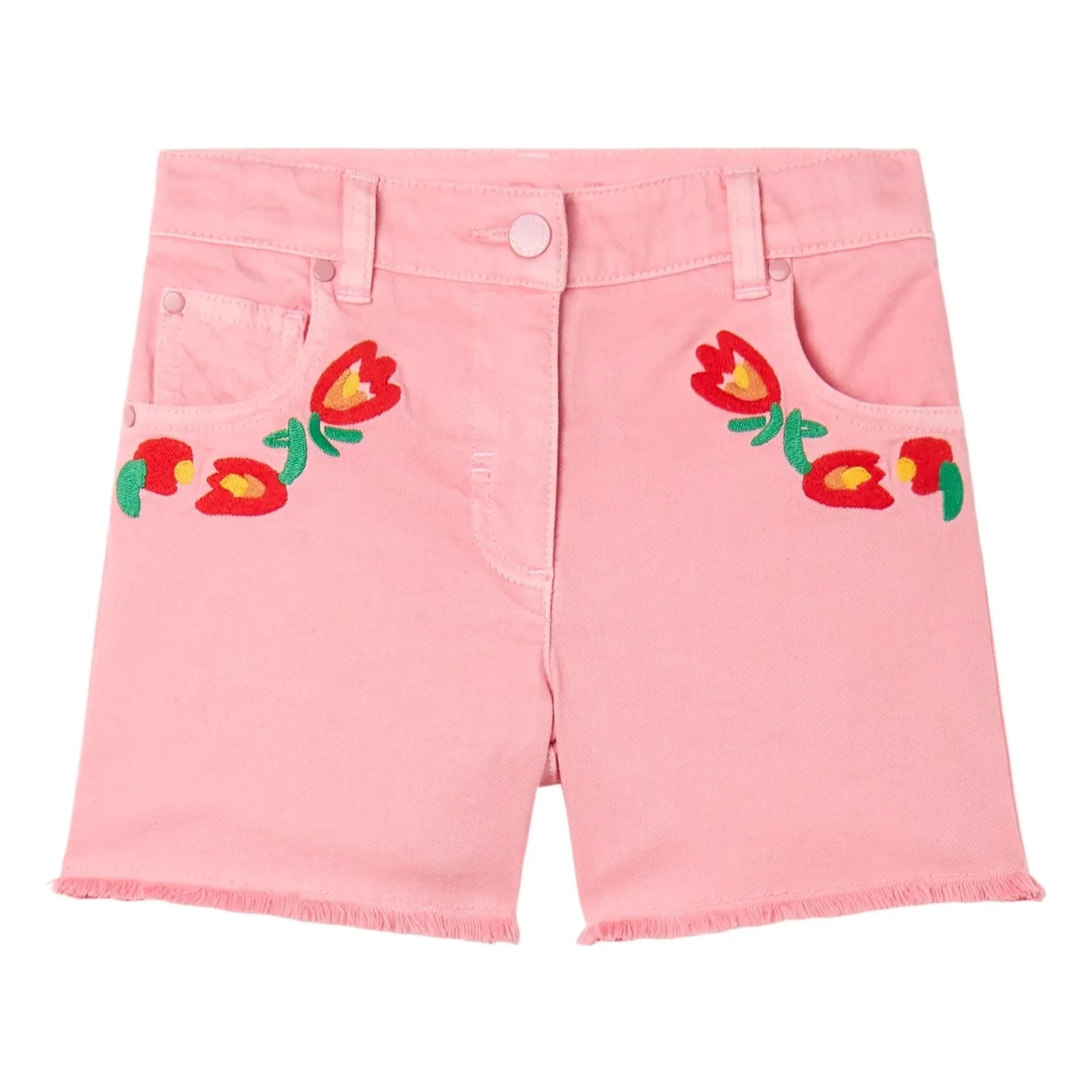Stella McCartney Kids - Kot Çiçekli Şort | Pembe