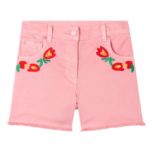 Stella McCartney Kids - Kot Çiçekli Şort | Pembe