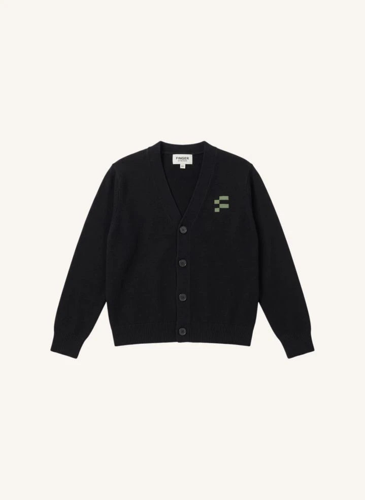 Finger in the nose - Robin Merino Wool Cardigan | Black