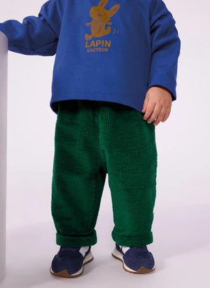 Petit Bateau - Organik Pamuk Kadife Pantolon | Yeşil
