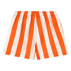 Tinycottons - Striped Dimi Shorts | Red