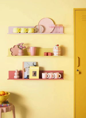 Mustard Made - Ledge Metal Wall Shelf | Blush