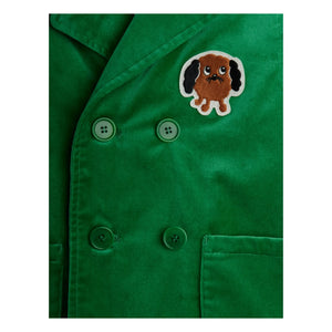Mini Rodini - Diggie Velvet Organic Cotton Jacket | Green