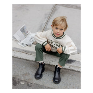 Rylee + Cru - Raglan Sweat New York Mini | Ivory