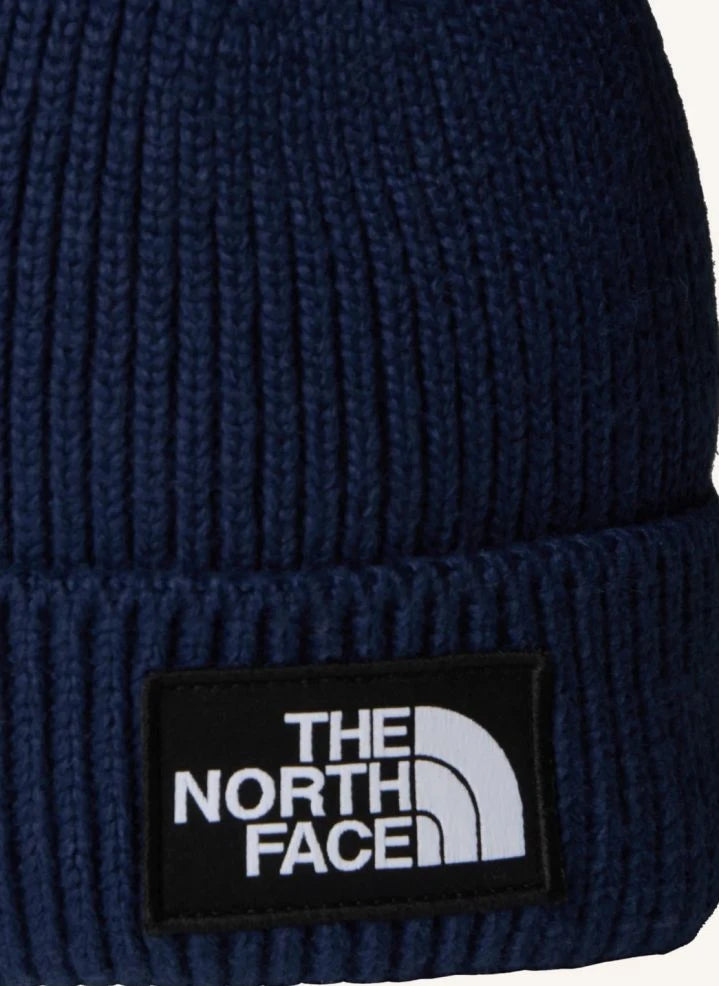 The North Face - TNF Logo Box Cuffed Beanie | Navy Blue