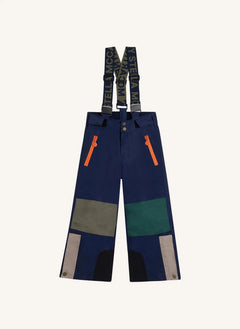 Stella McCartney Kids - Renk Bloklu Kayak Pantolonu | Koyu Mavi