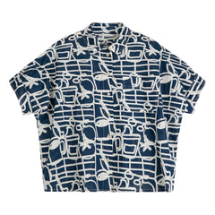 Bobo Choses - Cookery Festival Organic Cotton Shirt | Navy