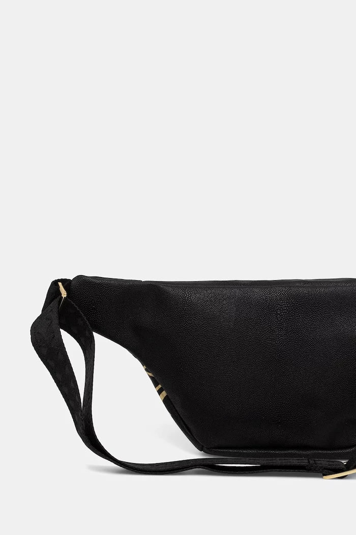 Sprayground - Black Faux Leather Belt Bag 910B8979NSZ