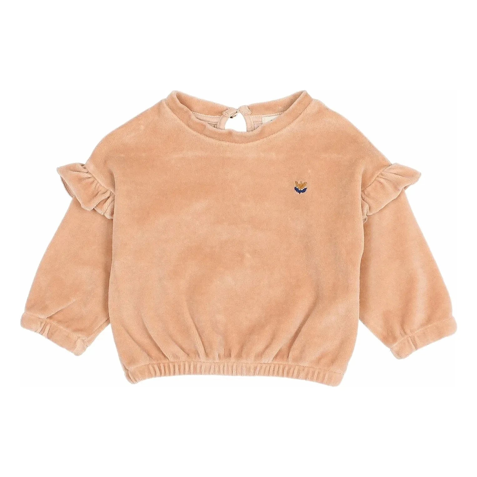 Búho - Organic Cotton Velvet Sweatshirt | Pink