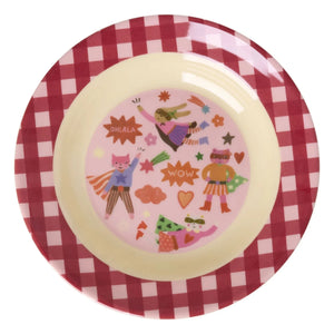 Rice - Héro Melamine Soup Plate | Pink