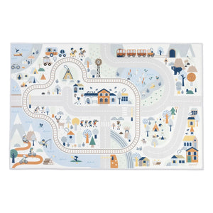 Janod - White Valley Circuit Mat - Cross Roads
