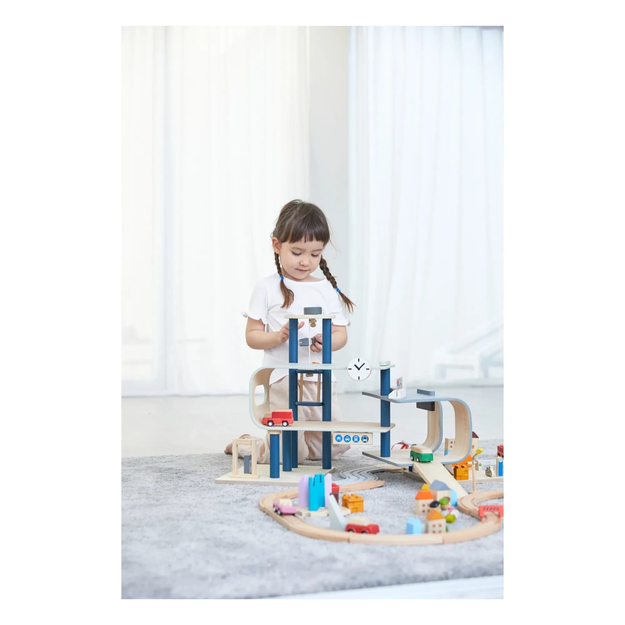 Plan Toys - Wooden Train Station Toy