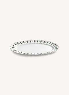 Serax - Charly Striped Serving Plate | Green