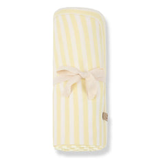 1+ in the family - Striped Betta blanket | Pale yellow