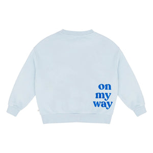 Jenest - Bo On My Way Organic Cotton Sweatshirt | Light Blue