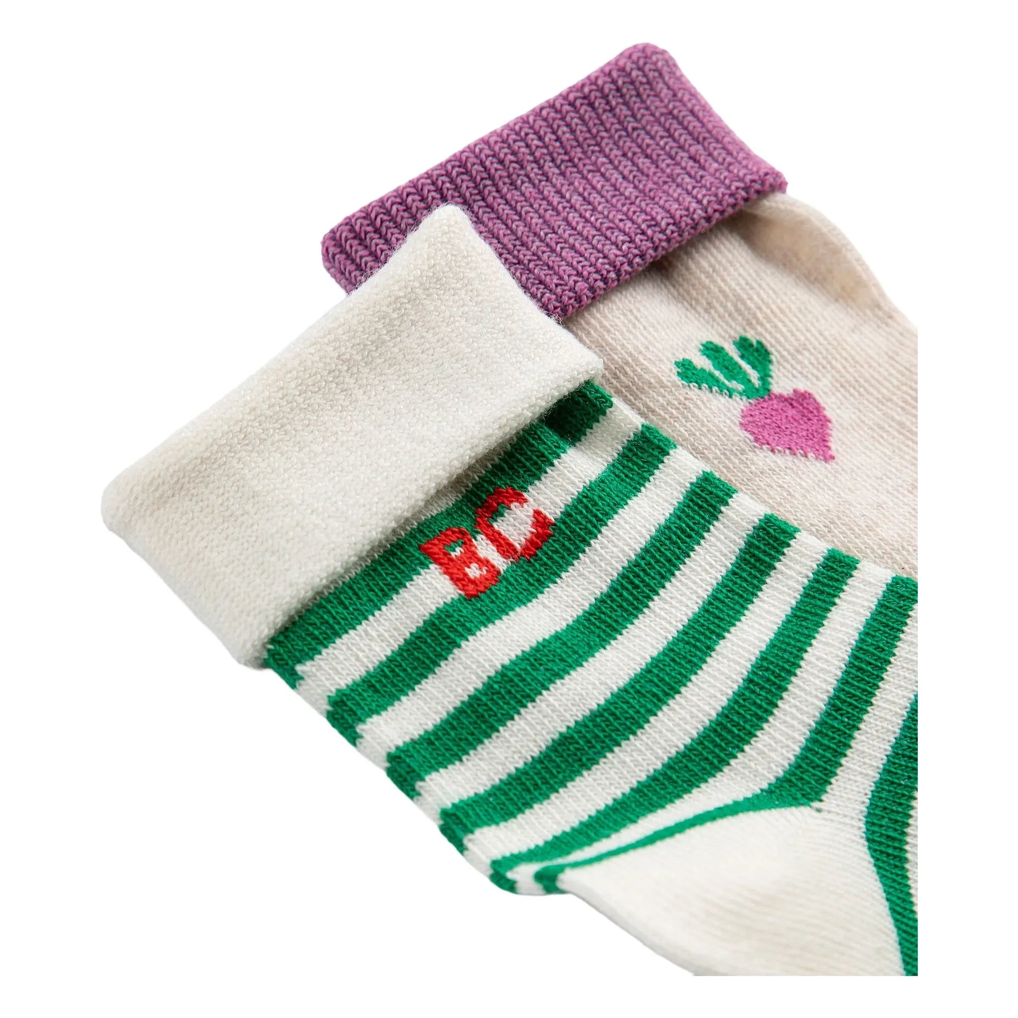 Bobo Choses - Pack of 2 Pairs of Organic Cotton Turnip Socks | Purple