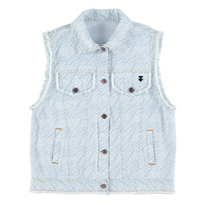 Sisters Department - Sleeveless Vest | Denim Blue