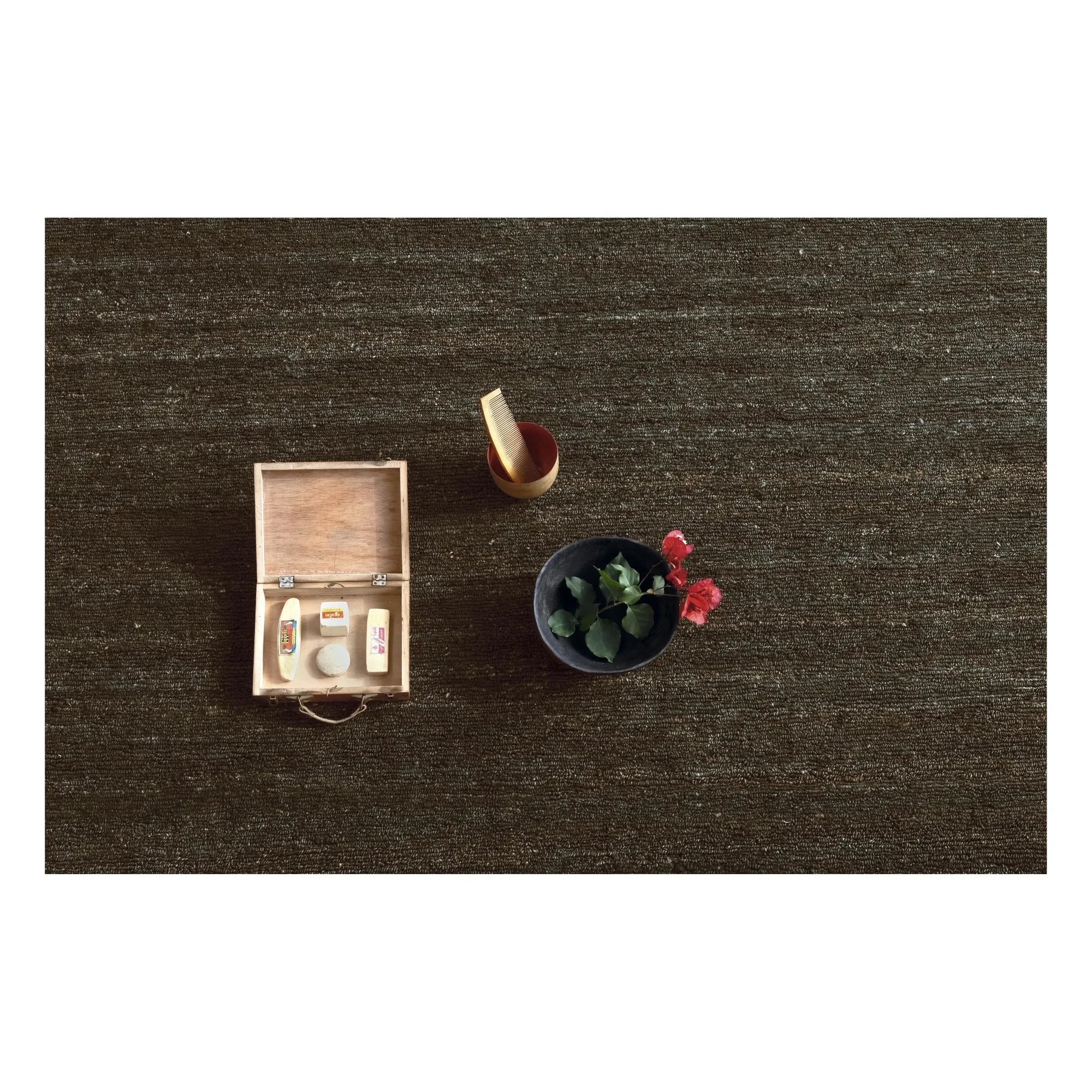 Nanimarquina - Earth Jute Rug, Ariadna Miquel | Black